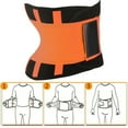 thumbnail image 4 of Cinturón moldeador Cintura Etiqueta mágica Cuerpo Elástico Ajustable Entrenador Banda (S) Azul JShteea  Para Estrenar, 4 of 8