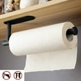thumbnail image 2 of Kitchen Paper Towel Holder Adhesive Tissue Hanger Toilet Roll Paper Dispenser Cabinet Storage Napkin Rack Bathroom Accessories, 2 of 9