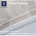 thumbnail image 5 of DriftAway Cathy Valance Linen Blend 2 Layers Farmhouse and Modern Rustic Room Darkening Blackout Valance for Kitchen Living Room Bathroom Paisley Block Print Single 52 Inch by 14 Inch Plus 2 Inch Gray, 5 of 6