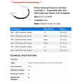 thumbnail image 2 of Power Steering Pressure Line Hose Assembly 1 - Compatible with 1999 - 2003 Chevrolet Tracker 2.0L 4-Cylinder - Autopart Premium, 2 of 2
