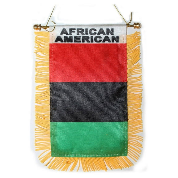 African American Window Hanging Flag