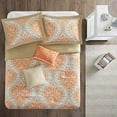 thumbnail image 3 of Intelligent Design Senna Comforter Set, Full/ Queen, Orange, 3 of 5