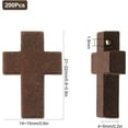 thumbnail image 2 of 200Pcs Wood Charm Wooden Charms Natural Wooden Small Charms with Hole for Party Favors Easter Holiday Necklace Jewelry Making DIY Craft Handmade Accessories Coconut Brown Brown, 2 of 9