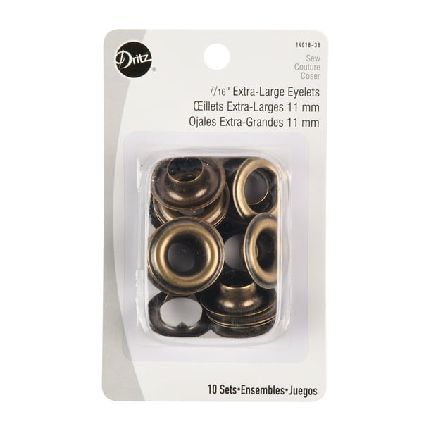 Dritz Extra Large Brass Eyelets, 10 Count