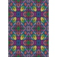 thumbnail image 1 of Ahgly Company Indoor Rectangle Patterned Plum Purple Abstract Area Rugs, 3' x 5', 1 of 6