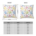 thumbnail image 2 of Pofeuu Easter Egg3 Print Double-sided plush pillowcase Square Throw Pillow Covers Pillows Cover for Living Room Bedroom Sofa Couch Cushion Cover（No pillow core）-12"x12", 2 of 7