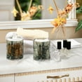 thumbnail image 4 of Yayeee 2 Pack Qtip Holder Bathroom Cotton Swab Canister with Lid Clear Dispenser Set, Ghosts Playing in A Garden, 4 of 6