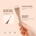 thumbnail image 4 of DOCOLOR Flat Top Foundation Brush - 1.2" Professional Kabuki Brush for Streak-Free Liquid, Cream & Powder - Khaki, 4 of 10