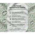 thumbnail image 5 of Soimoi Printed Waterproof Taffeta Fabric - Green Leaves Theme | 56" Wide | For Outdoor Cushions, Awnings, Table Covers & Upholstery Projects, 5 of 7
