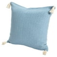 thumbnail image 2 of Ox Bay Sasha 18" x 18" Blue Chevron Stripe Turkish Cotton Adult Decorative Throw Pillow, 2 of 8