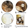 thumbnail image 3 of Designart "Vintage Brown Delivery Nostalgia I" Truck Canvas Prints, 3 of 7