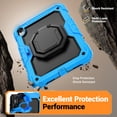 thumbnail image 5 of for iPad (A16)11th /10th Generation 11/10.9 inch 2025/2022 Case, 360 Rotating Shockproof Cover with Stand, Handle, Shoulder Strap, Sky Blue, 5 of 7