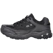 Skechers Cankton Steel Toe Work Shoes for Men, Relaxed-Fit with a Lace-Up Front