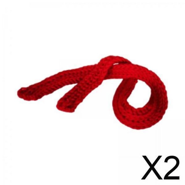 2x15 Cm Bufanda De Muñeca De 17 Cm Moda Navideña Suave DIY Juego De Simulación Mini Bufanda Tejido De Regalo
