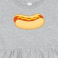 thumbnail image 4 of Inktastic Funny Hot Dog Girls Baby Dress, 4 of 5