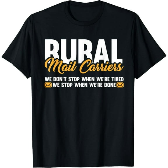 Mailman Postal Worker Post Office - Rural Mail Carrier T-Shirt men and women can wear, black, white, gifts