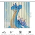 thumbnail image 2 of Lapras 4 Pcs Shower Curtain Set with Non-Slip Rug, Toilet Lid Cover and Bath Mat, Colorful Waterproof Shower Curtain with 12 Hooks, Bathroom Decor Accessories 72" x 72", 2 of 8