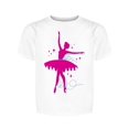 thumbnail image 1 of Cute Pink Ballerina Shadow Tee Girl's -Image by Shutterstock, 1 of 2