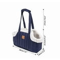 thumbnail image 4 of Cheapark Pet Shoulder Tote Bag Carrier for Small Dogs Cats Purse Style Shopping and Travel Outing, 4 of 4