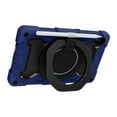 thumbnail image 6 of Kids Friendly Tablet Case for Samsung Galaxy Tab A7 Lite 8.7" (2021) with Portable Handle Folding Kickstand, Heavy Duty Cover with Pencil Holder Shockproof Four-Corners Protective Case, Dark Blue, 6 of 9