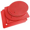 thumbnail image 2 of Walbest 6 pack Nordic Silicone Non-slip Honeycomb Mats Silicone Pot Holder Pads Heat Resistant Mats Pot Mat for Countertop, Jar Opener, Spoon Holder, Gripper Pad, Hot Pots and Pans, Kitchen Tools, 2 of 7