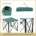 thumbnail image 5 of ARROWHEAD OUTDOOR 26” (66cm) Heavy-Duty Portable Camping Folding Table, 2 Cup Holders, Compact, Square, Carrying Case Included, Steel Frame, High-Grade 600D Canvas, USA-Based Support (Green), 5 of 7
