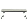 thumbnail image 2 of SAFAVIEH Marcella Contemporary Mid-Century Tufted Bench, Grey/Black, 2 of 7