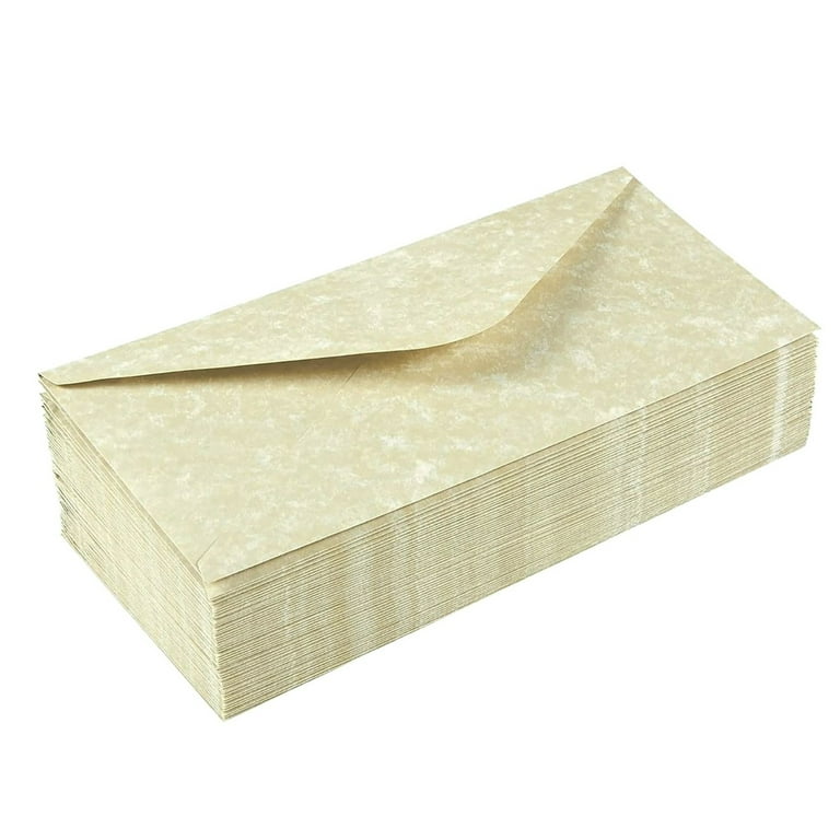 96 Pack Parchment Stationery Set (48 Textured Paper with 48
