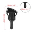 thumbnail image 2 of 2 Pcs 4805742AC Windshield Washer Nozzle Sprayer Single Hole Replacement for Jeep Compass Ram 1500 2500, 2 of 5
