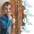 thumbnail image 3 of Pioneer Flower Floral Print Pattern Teens Curtains,Teens Insulated Curtains Set Of 2,Bedroom Essentials,Toddler Room Decor 52"x63", 3 of 5