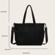 thumbnail image 4 of Bolso de mano de pana para mujer Bolso bandolera con bandolera Bolso hobo Otoño Invierno Bolso para citas (Negro), 4 of 8