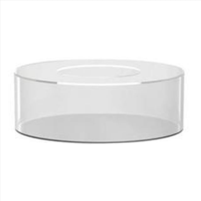 2X Soportes de Pastel de AcríLico Transparente, Caja de Pastel Rellenable, Caja de ExhibicióN de Pastel Redonda con Tapa, Caja de Centro de Mesa Decorativa para Boda A