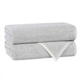 thumbnail image 2 of Superior Destin Viscose Cotton Blend Medium Weight Bath Towels, Set of 2, Platinum, 2 of 11