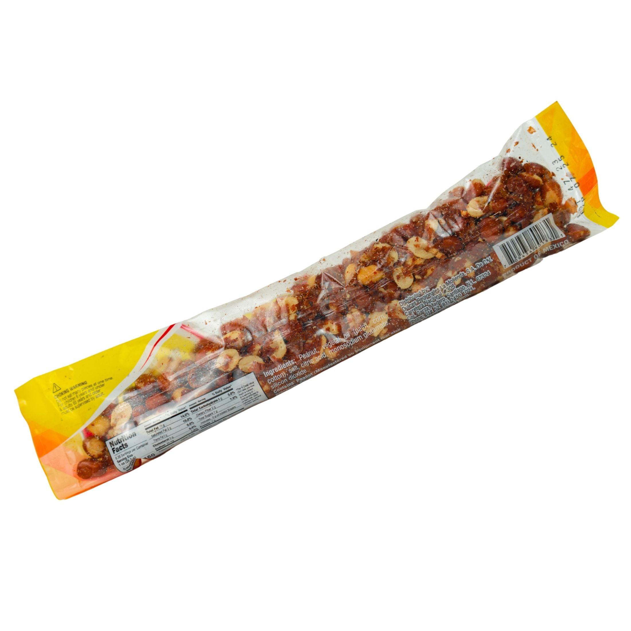 (4 pack) La Molienda Salted Paketon Peanuts, Mexican Traditional Nut Treat, 6.3 oz