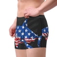 thumbnail image 2 of Honeii Shark With USA Flag Print Mens Boxer Briefs Breathable,Boxer Brief for Men, Moisture-Wicking Underwear-X-Large, 2 of 5