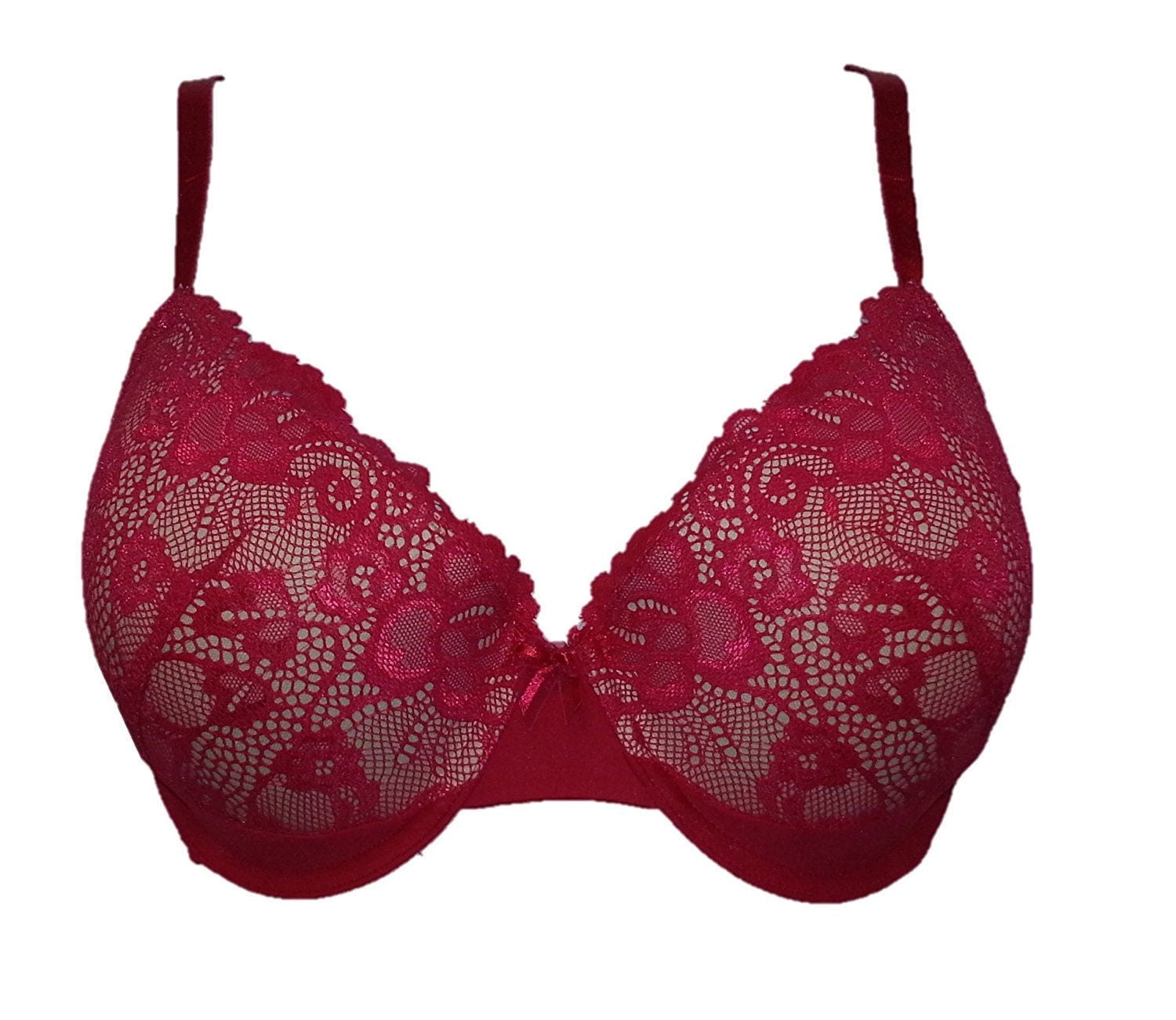 New Maidenform PushUp Lace Bra Style Number P0667 (36C, Burgundy