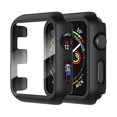 thumbnail image 1 of wonima02 2-Pack for Apple Watch Series 3/2/1 38mm Case, Ultra-Thin All-Around Tempered Glass Screen Protector Protection Cover for iWatch 38mm - Black, 1 of 1