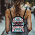 thumbnail image 4 of Eheartsgir Bloom Mini Travel Backpacks Lightweight Small Backpack for Dating Hiking, Polyester Front Pocket Mini Backpack, 4 of 8