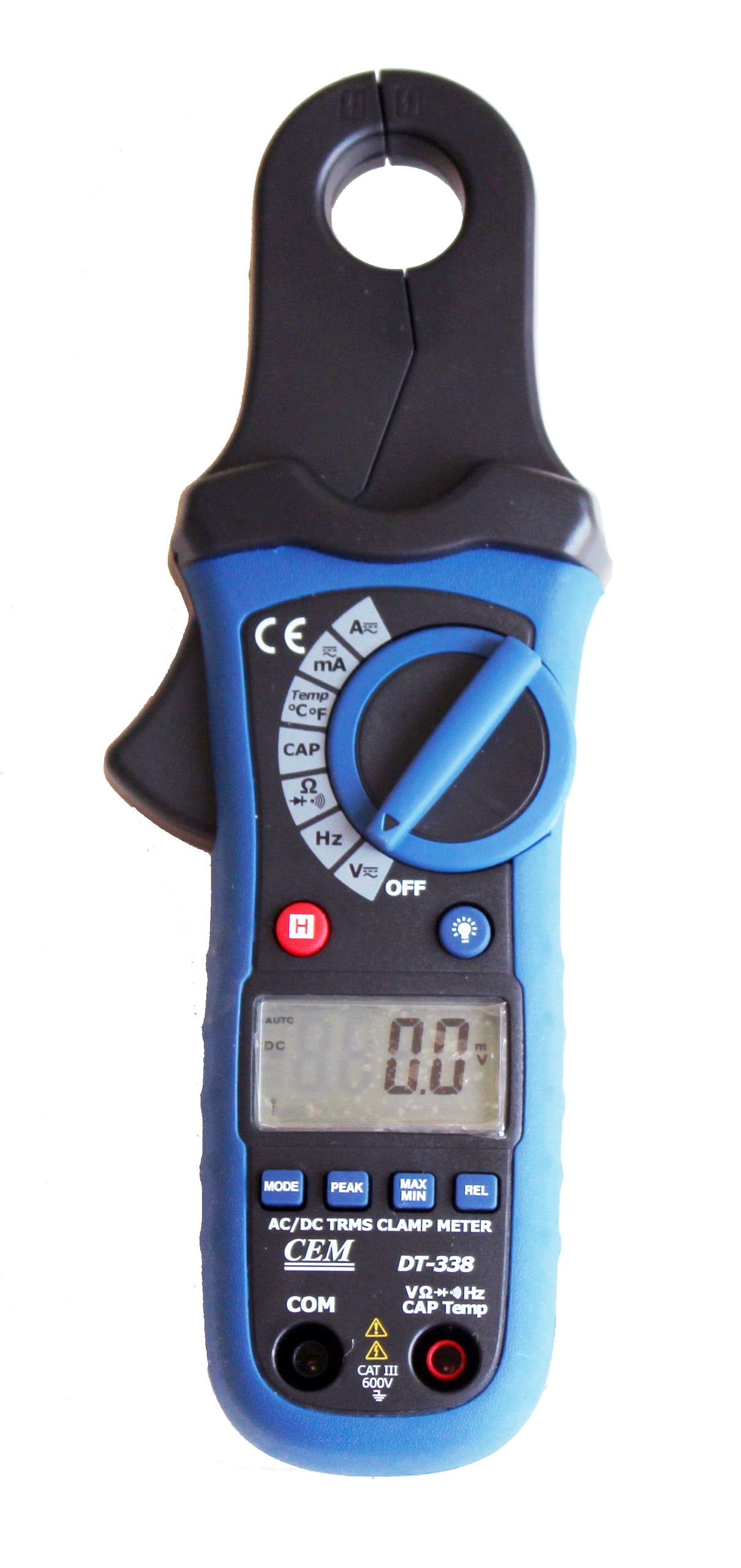 Ruby Electronics DT-338 80A / 1mA Clamp-on AC/DC Current Voltage Capacitance Frequency Resistance Temperature Meter True RMS