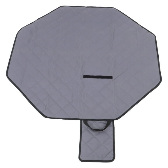 TABLZONE Grey Waterproof Foldable Pet Playpen Mat Octagon Shape for Dogs and Small Pets