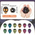 thumbnail image 2 of 500 Pcs Acrylic Beads Black Head Beads Craft Style Shape Acrylic Loose Beads for DIY Craft Jewelry Making Bracelet Necklace, 2 of 8