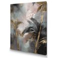 thumbnail image 2 of Designart "Black Elegant Palm Trees II" Floral Leaves Wall Art For Bathroom, 2 of 5
