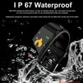 thumbnail image 4 of HLONKFitness Waterproof Red Tracker Watch with Heart Rate Monitor, 4 of 6