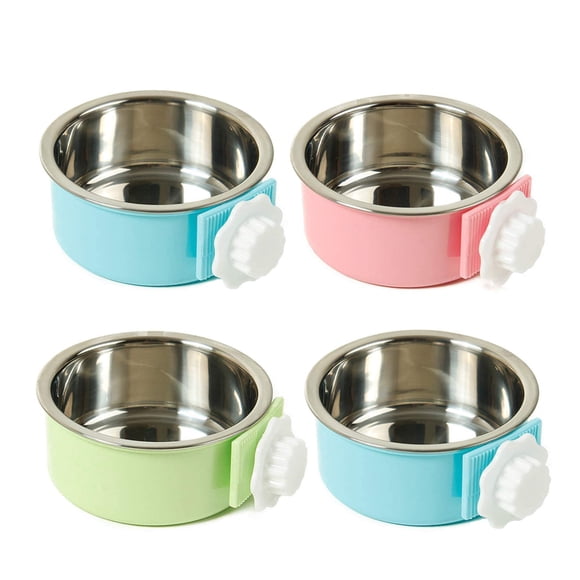 Kit de Comederos para Perro kathson de Acero Inoxidable Removible 150 mL 4 unidades