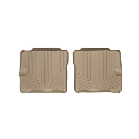 WeatherTech Custom Fit FloorLiners compatible with 2004-2008 Chrysler Pacifica - 2nd Row (2-Piece Liner), Tan