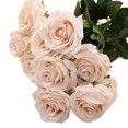 thumbnail image 3 of Fundaslor de rosa artificial falsa flor falsa floral boda ramo de mesa decoración del hogar Eigraketly JJ20557-15, 3 of 5