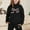 czb# Black547, variant on CUZIBR Valentines Outfits For Girls Cute Bow Print Ice Crean Graphic Long Sleeve Hoodie Sweat Suits Loose Fit Casual Fashion Sweatshirt Jogger Cute Pullover Tracksuit,Black,2-3 Years