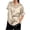 Beige, variant on Womens Summer Tops Sevevn Women's Sleeve Silk Neck Satin Blouse Solid Color Elegant Loose Shirts
