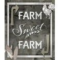 thumbnail image 2 of LightBoxJournal 20x23 Gold Ornate Wood Framed with Double Matting Museum Art Print Titled - Farm Sign_Farm Sweet Farm 1, 2 of 4