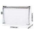 thumbnail image 2 of Yonrjhukm Portable Nylon Cosmetic Mesh Storage Bag, Travel Makeup Lipstick Pouch, Compact Zipper Organizer for Stationery, Toiletries & Small Items, 2 of 2